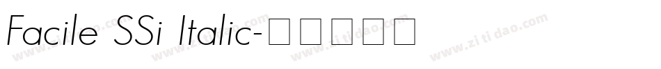 Facile SSi Italic字体转换